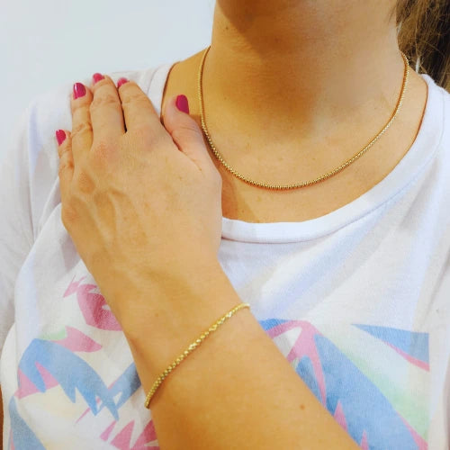 Cadena + Pulsera Veneciana Gratis Dije de San Benito