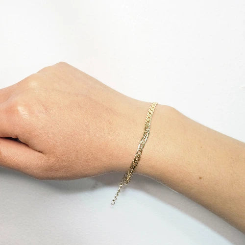 Cadena + Pulsera Entrelazada Dama