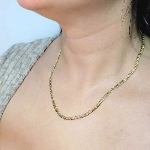 Cadena + Pulsera Entrelazada Dama