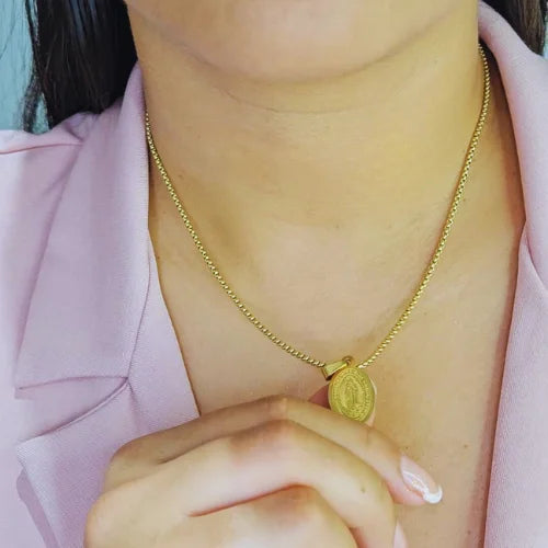 Cadena + Pulsera Veneciana Gratis Dije Virgen de Guadalupe