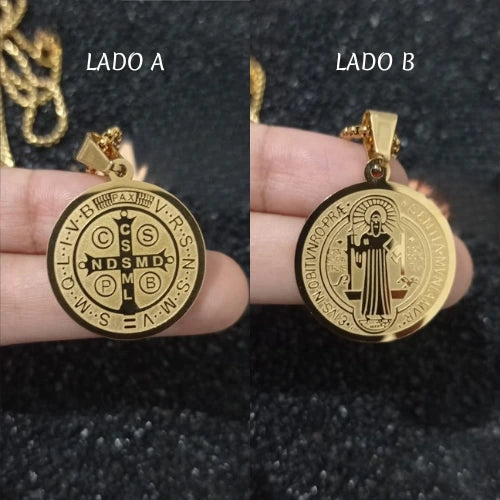 Cadena + Pulsera Veneciana Gratis Dije de San Benito