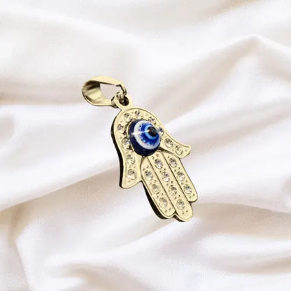 Cadena + Pulsera Entrelazada Gratis Dije Mano Hamsa