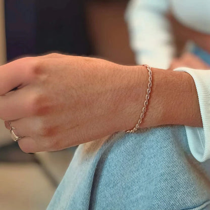 Pulsera Lazo Rosa Dama