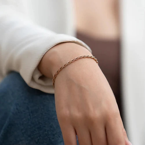 Pulsera Lazo Rosa Dama