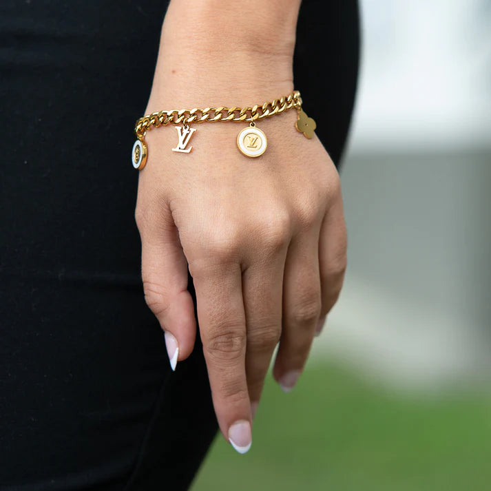 Pulsera Mujer LV Trebol - Ref105